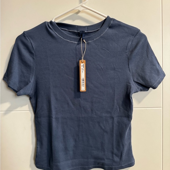 COTTON RIB T-SHIRT | HARBOR - Picture 2 of 5